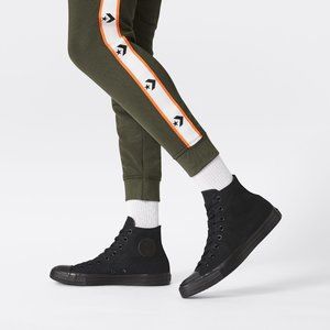 All Black Monochrome Unisex High Top Converse